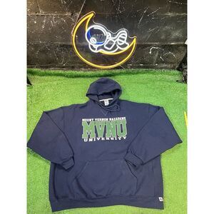 Russell Athletic Mount Vernon Nazarene University MVNU Hoodie Sweatshirt Sz 2XL‎